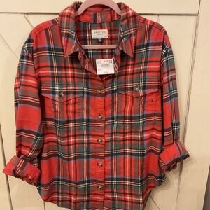 American Eagle Multicolor Plaid Shirt